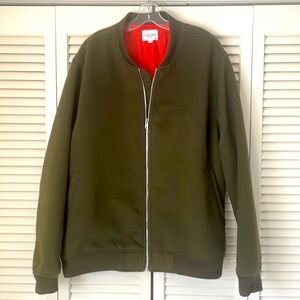 Five Four Los Angeles men’s Chamonix bomber jacket oak green Sz 2XL zip up lined